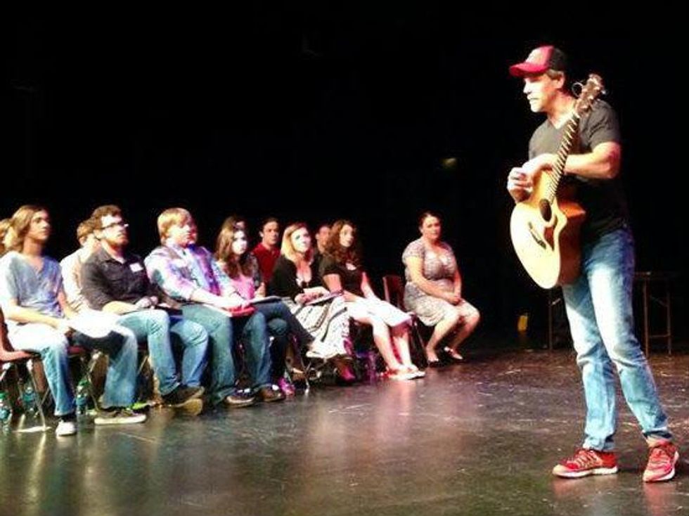 Adam Pascal leads a Straight From New York master class in Dallas
