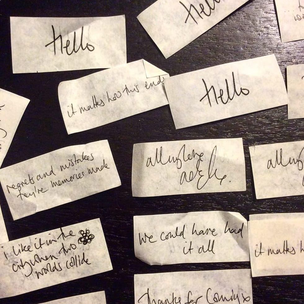 Adele confetti in London concert