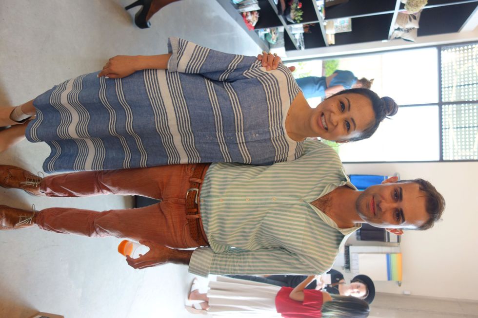 Adele Tetangco and Justin Kouri at Garmentory party at Saint Cloud