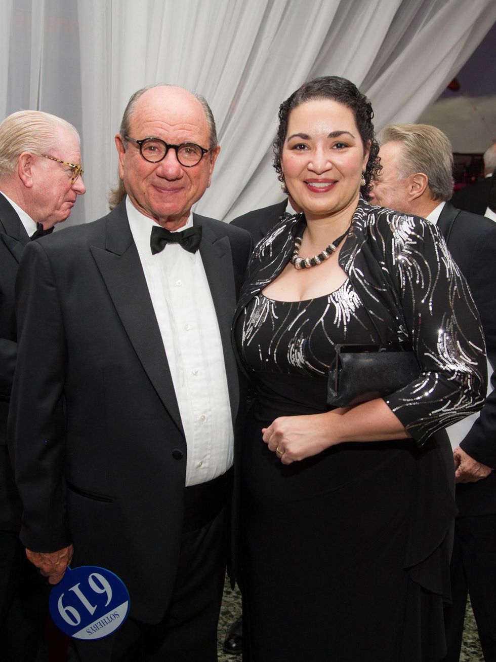 Adolpho Leirner and Deborah Rold\u00e1n at the MFAH Latin American Experience November 2013