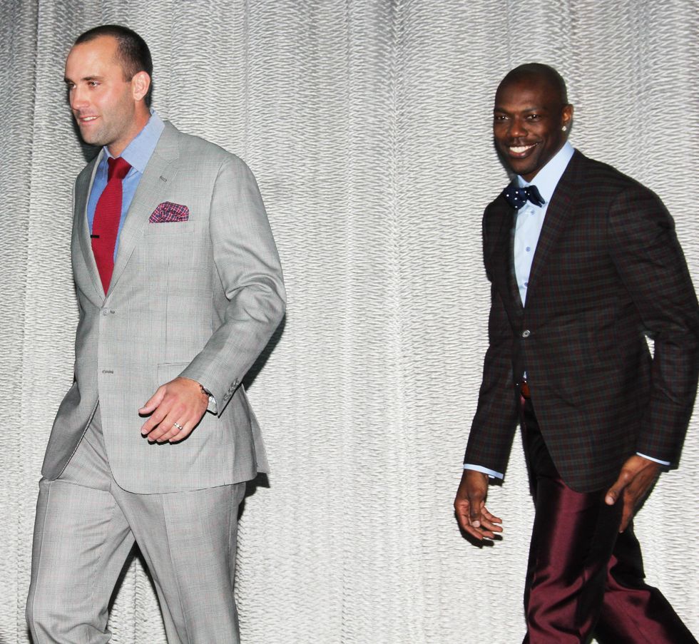 Adrian Peterson fashion show, February 2013, Matt Shaub, NAME