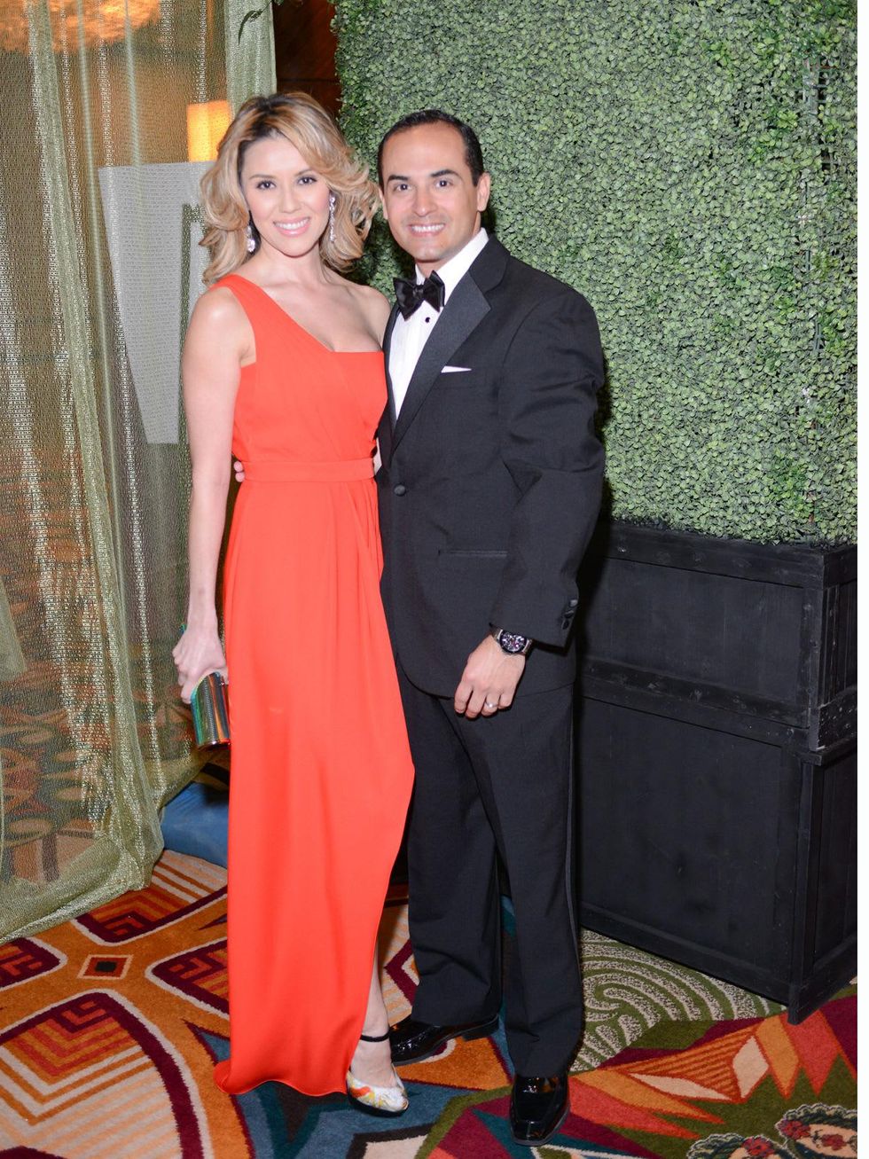Adriana and Mauricio Nava at the Houston Community College Gala February 2014