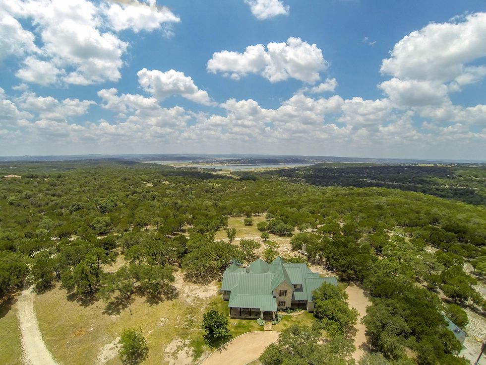 Aerial photo of Red Adair ranch