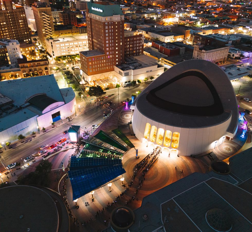 Aerial view of El Paso