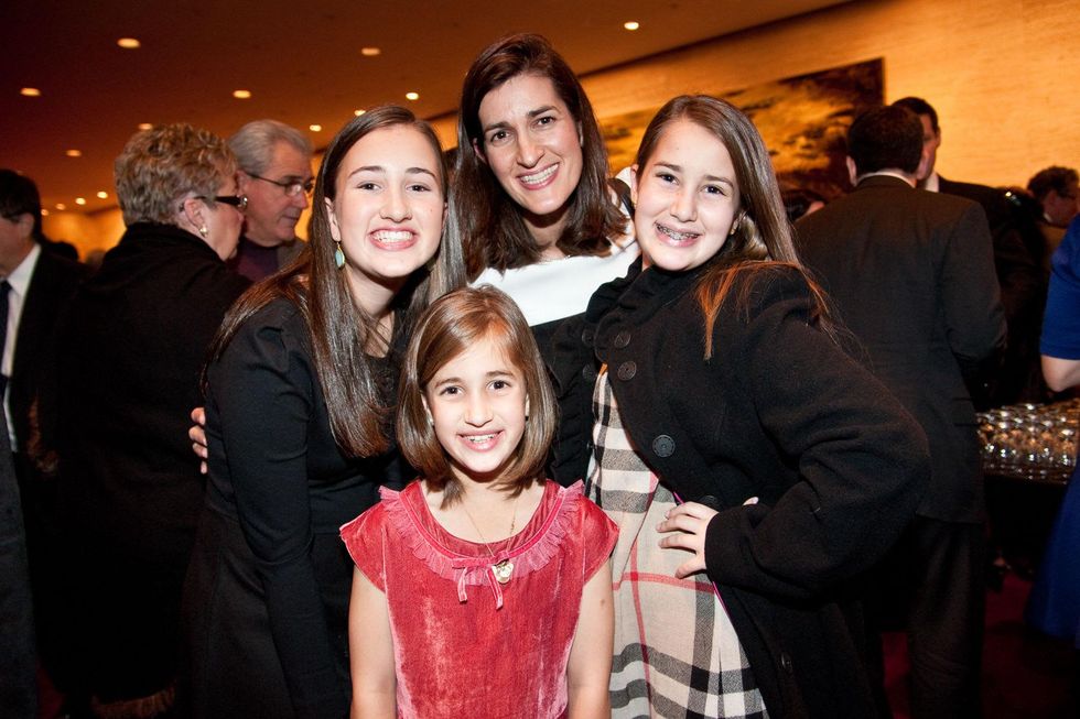 Aerin Kalmans, Talia Kalmans, Elyse Kalmans and Kendall Kalmans at the ADL Houston in Concert Against Hate November 2013