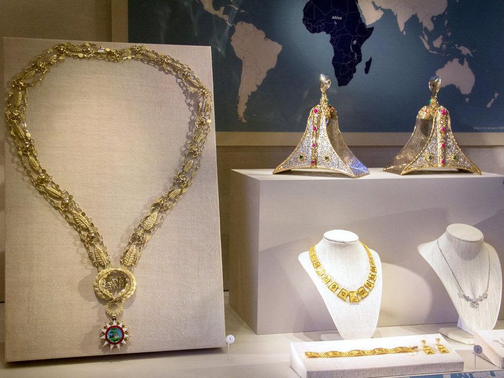 African jewelry at George W. Bush Presidential Center in Dallas