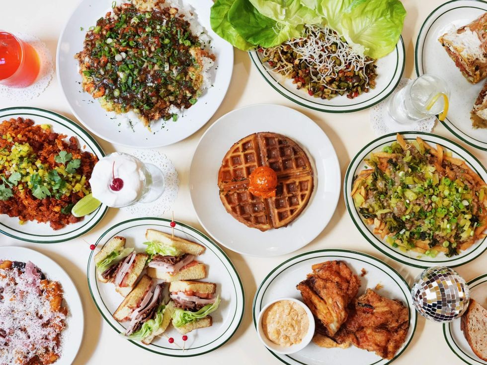 Agnes and Sherman food spread