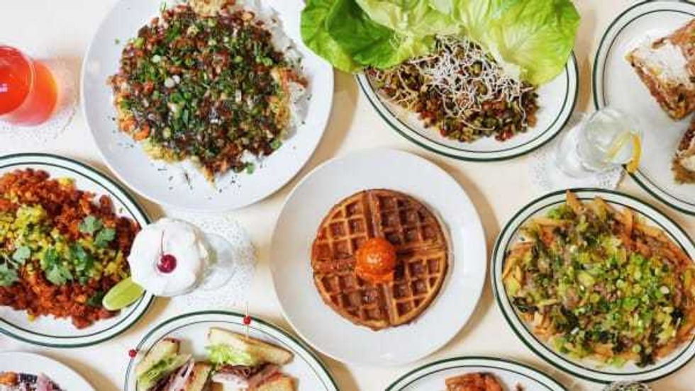 Agnes and Sherman food spread