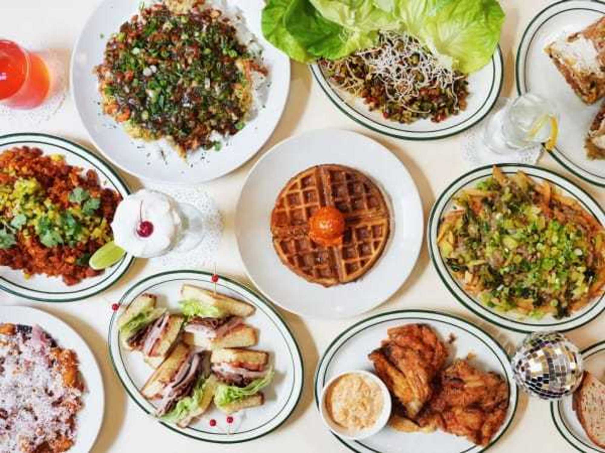 Agnes and Sherman food spread