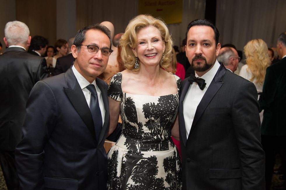 Agust\u00edn Arteaga, from left, Karen McRae and Carlos Gonz\u00e1lez Jaime at the MFAH Latin American Experience November 2013