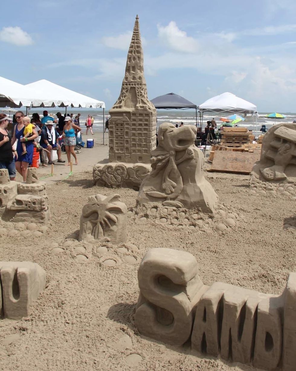 AIA Sandcastle contest, Galveston, 8/16