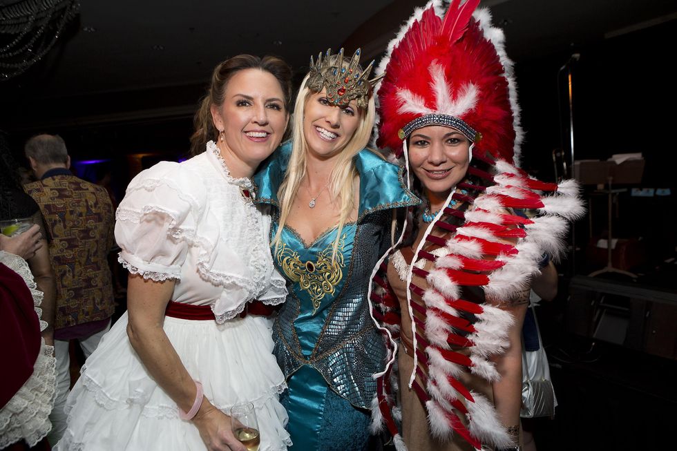 Aimee Coates, from left, Laurie Krohn and Nicole Trevino at The Bash A Halloween Happening October 2014