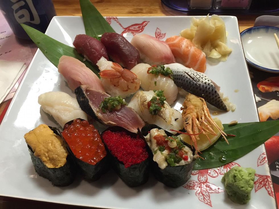 Akamaru Japanese Restaurant sushi platter