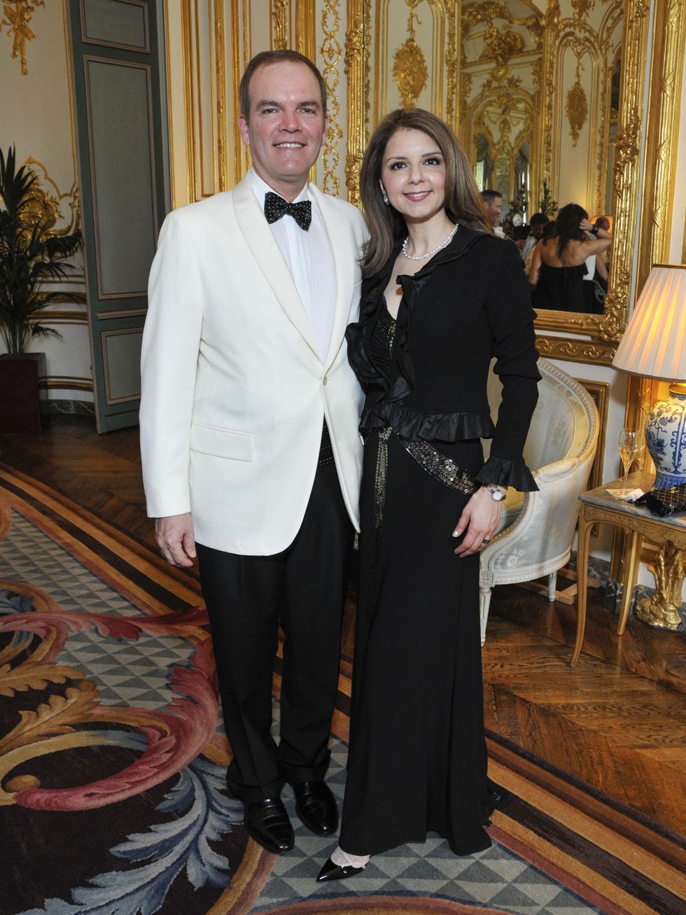 Alan Benz, Sallymoon Benz at US Ambassador to France dinner June 2013