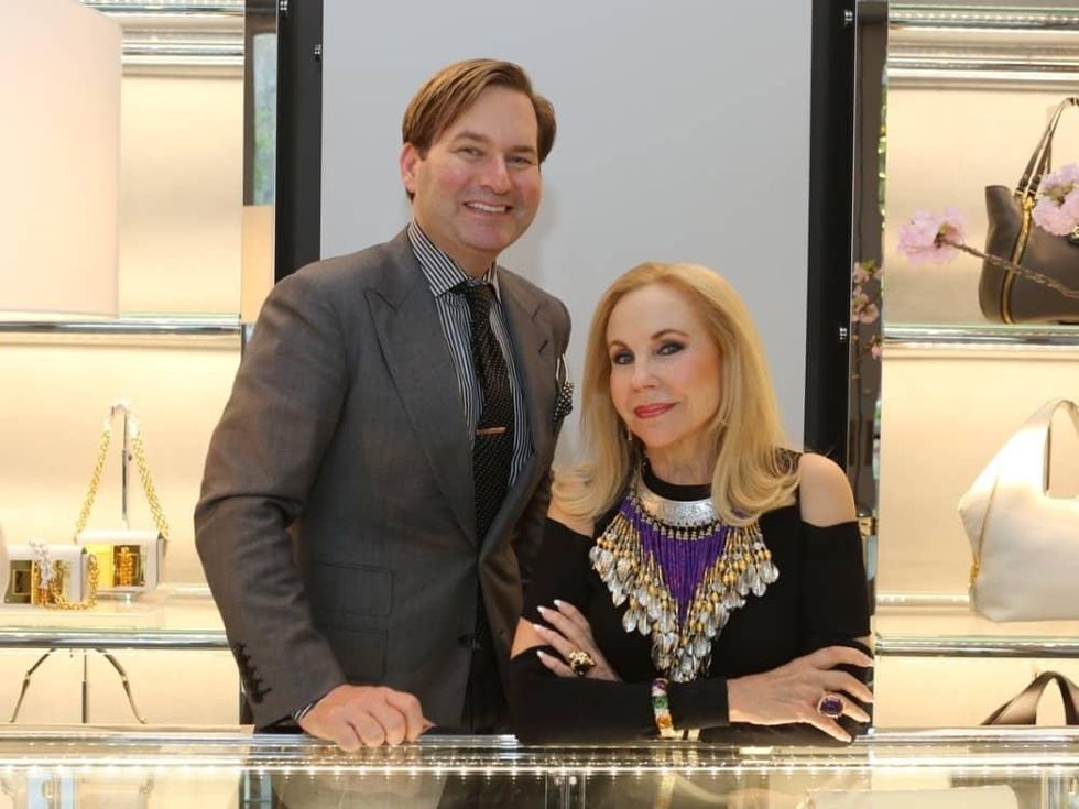 Alan May, Carolyn Farb at Blue Cure party at Tom Ford