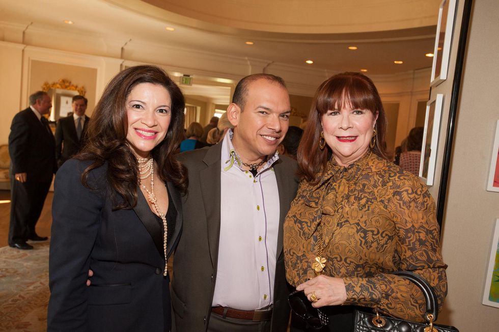 Alex Blair, from left, Alex Martinez and Barbara Van Postman at the Foundation for Teen Health luncheon October 2014