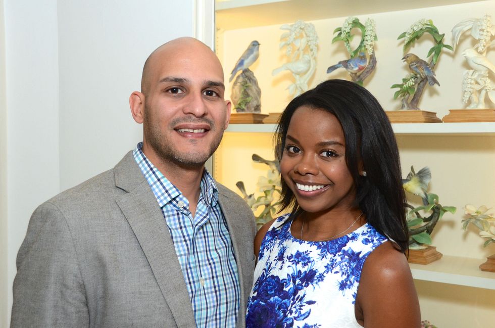 Alex Flores and Milisa Alexis at the Rienzi Punch Party October 2014