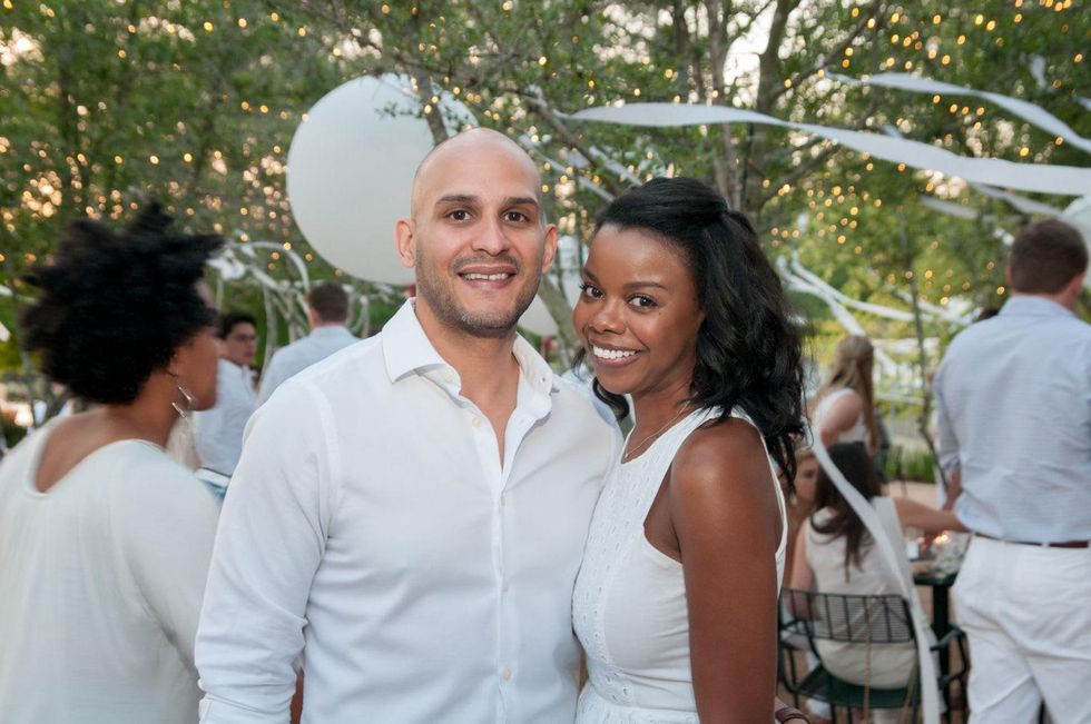 Alex Flores and Milisa Alexis at the Urban Green Birthday en Blanc May 2014