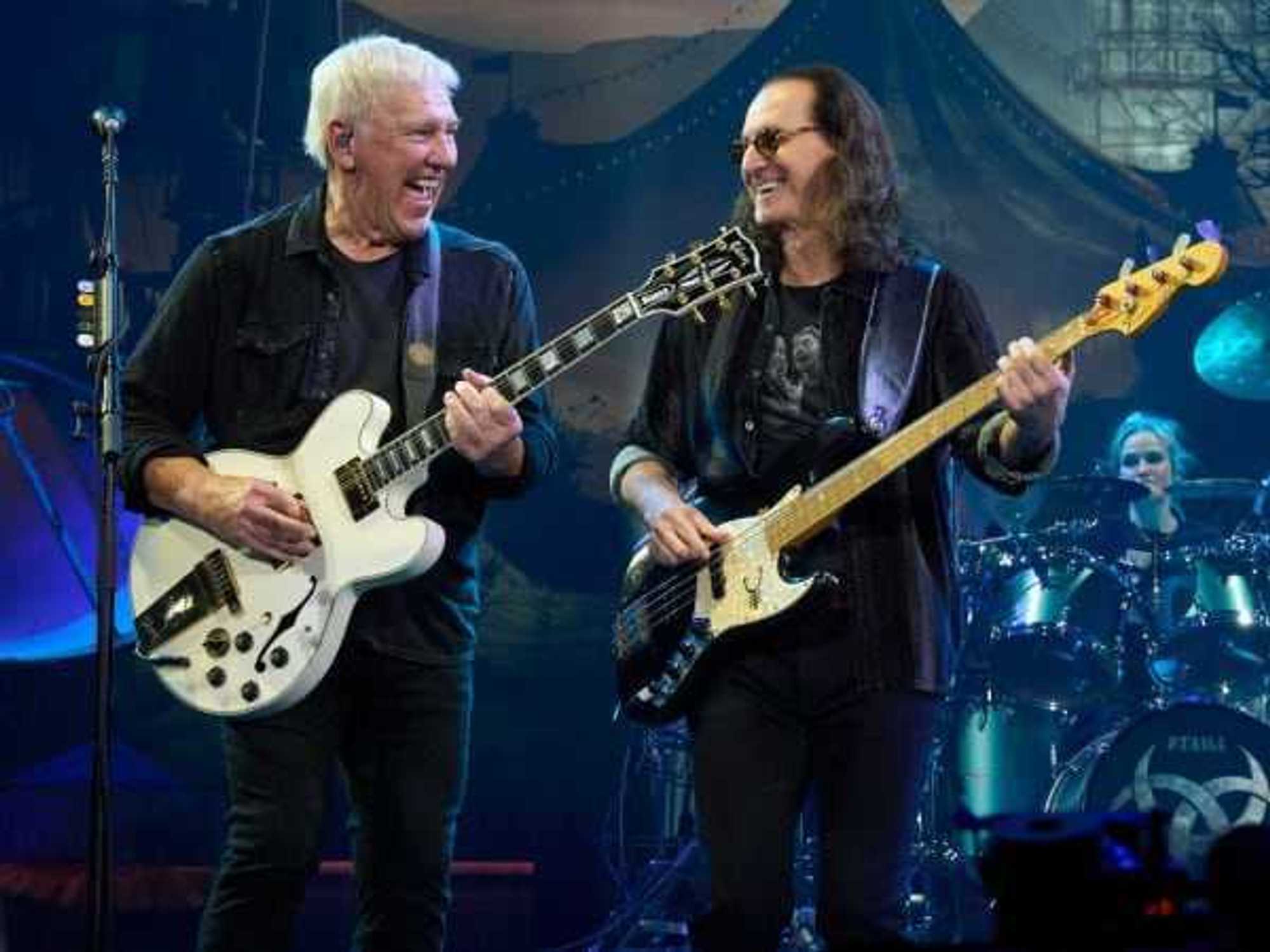 Alex Lifeson and Geddy Lee of Rush
