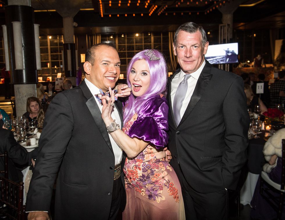 Alex Martinez, from left, Cindi Rose and Neal Hamil at the Stages Repertory Theatre Gala April 2015