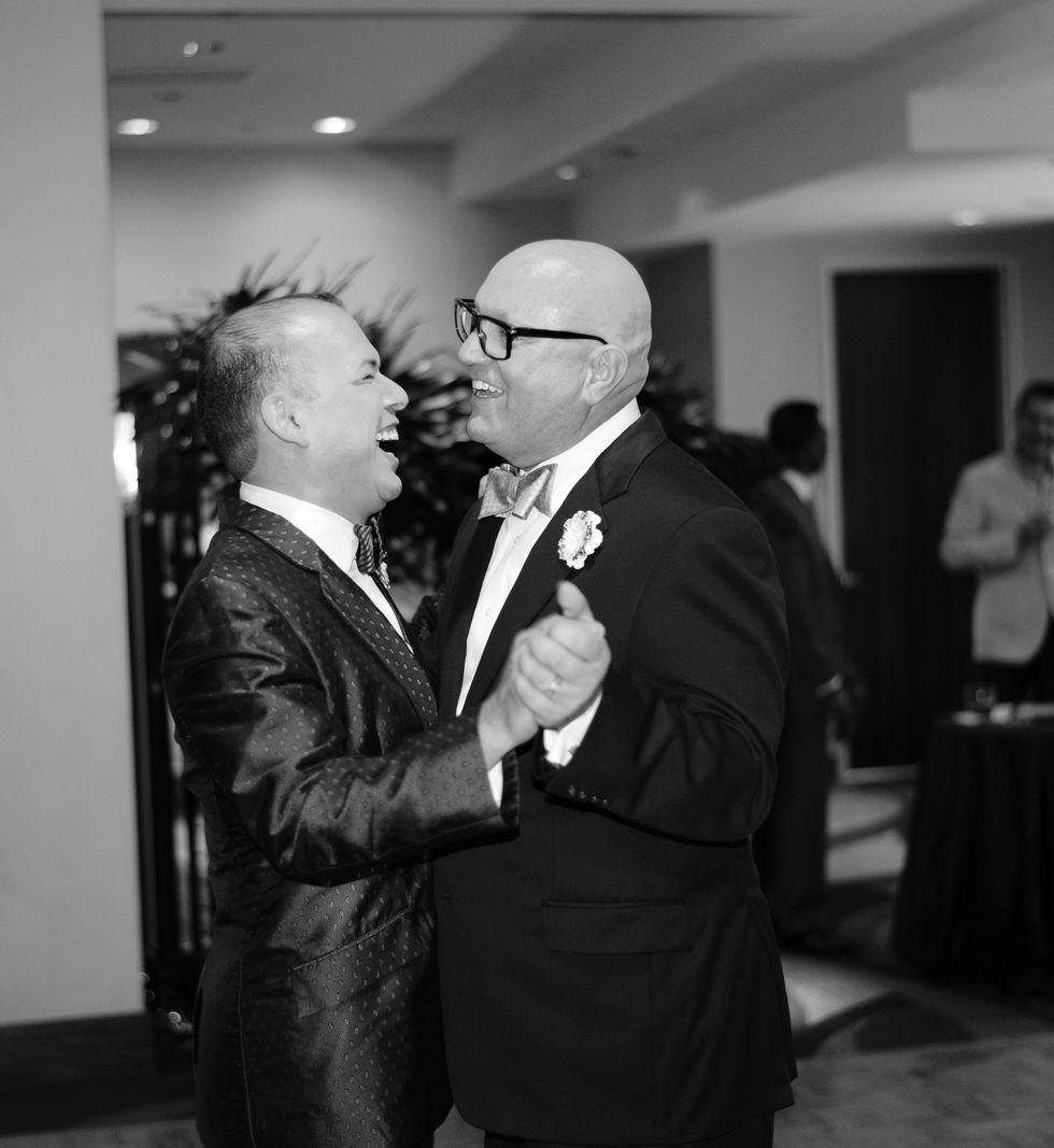 Alex Martinez, left, David Arpin at Alex Martinez's birthday party July 2014