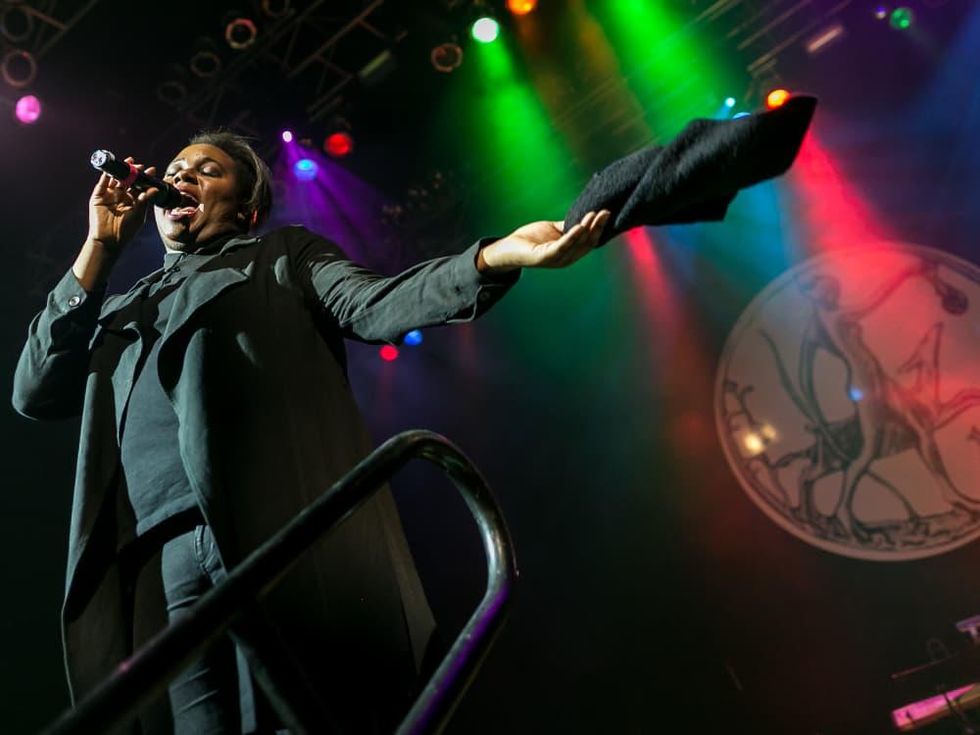 Alex Newell performs at Diana Awards