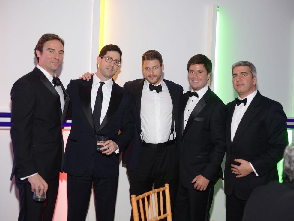 Alex Sonnenberg, from left, Brad Radoff, Dan Zimmerman, John Pearson and Salim Zakhem at Men of Menil March 2014