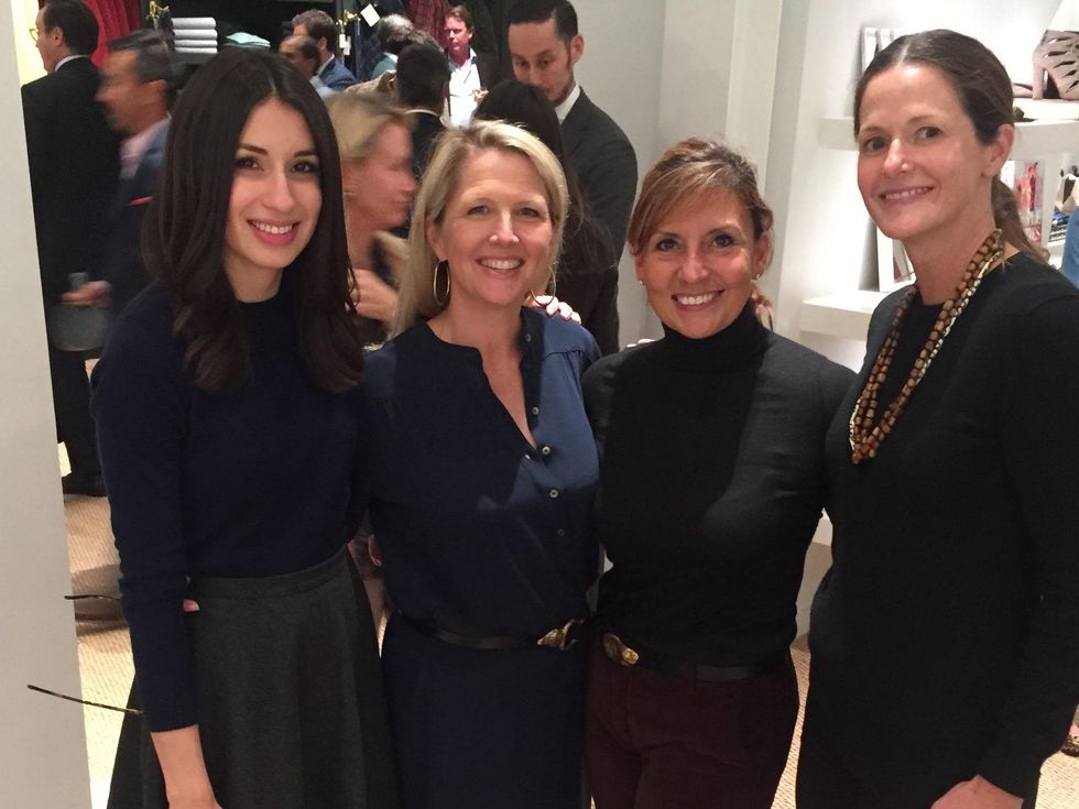 Ali Espinosa, from left, Libbye Morrell, Terri Menchacha and Ann Goodman at Sid Mashburn + Ann Mashburn Houston Anniversary Party December 2014