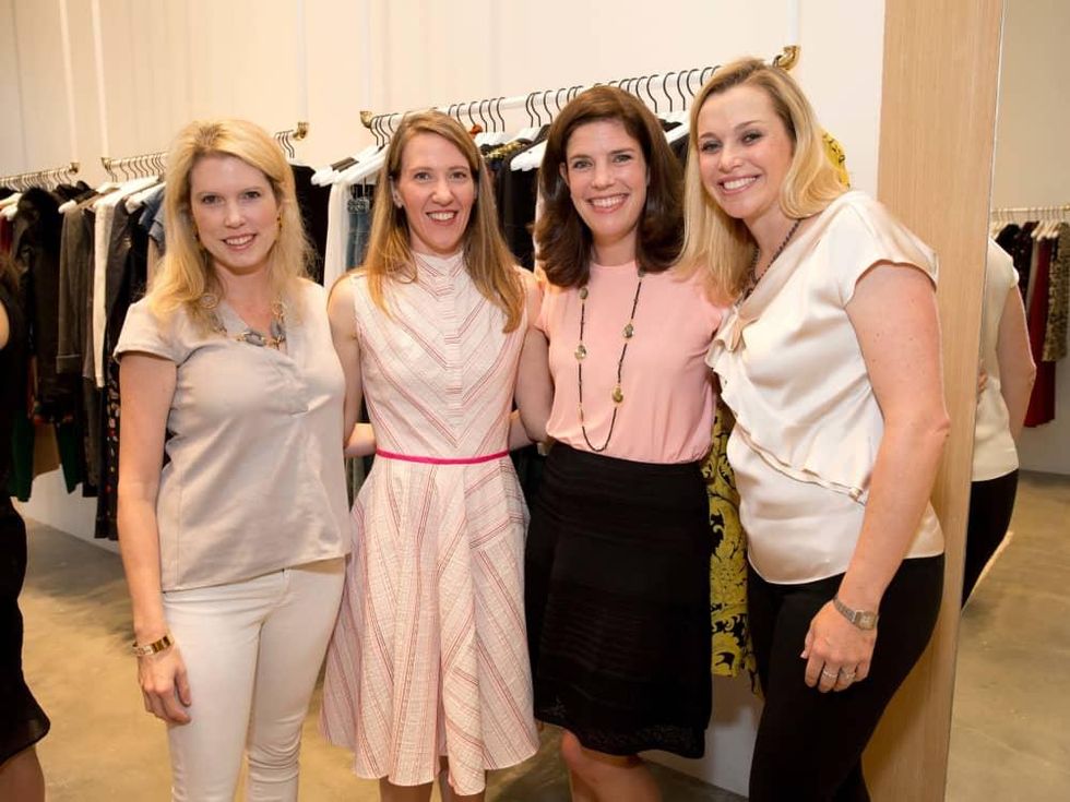 Alice and Olivia opening, 8/16, Courtney Toomey, Michelle Phillips, Jennifer Laporte, Molly Voorhees