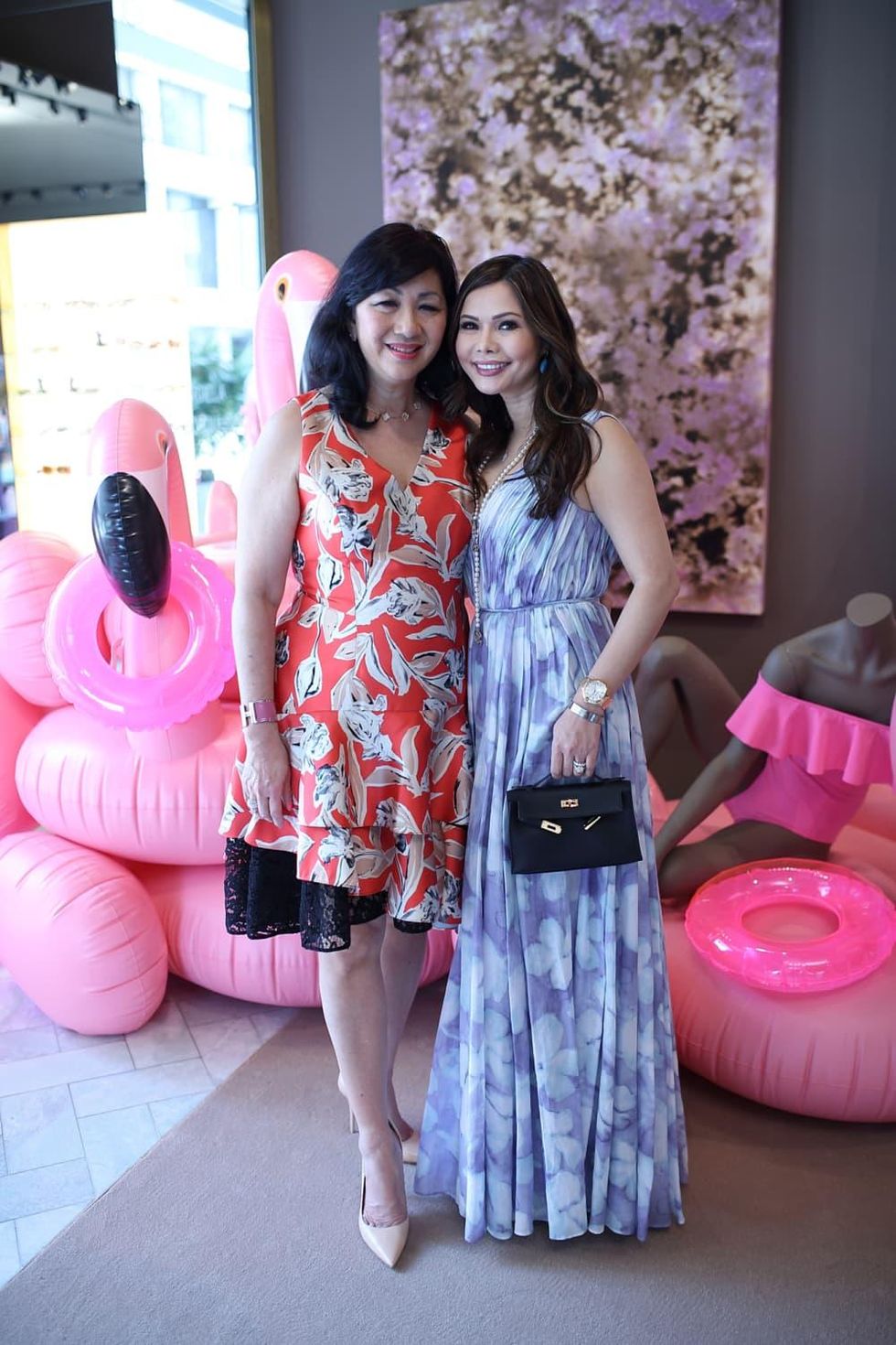 Alice Mao Brams, Amy Cichoso at The Webster party