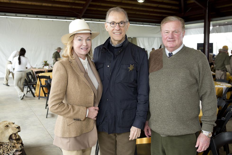 Alice Mosing, from left, Gary Tinterow and Keith Mosing at The Fine Art of Shooting March 2015