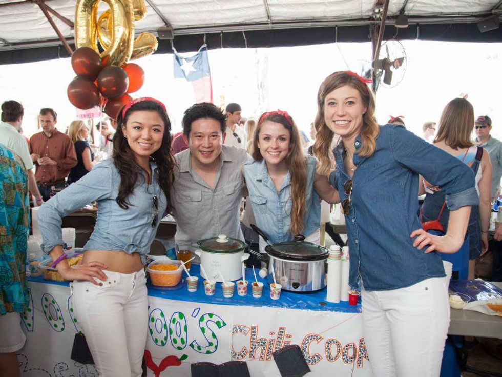 Alicia Hou, from left, Alex Woo, Alex Barney and Sara Hansen at the Casa de Esperanza's Young Professionals 5th Annual Chili Cook Off February 2015