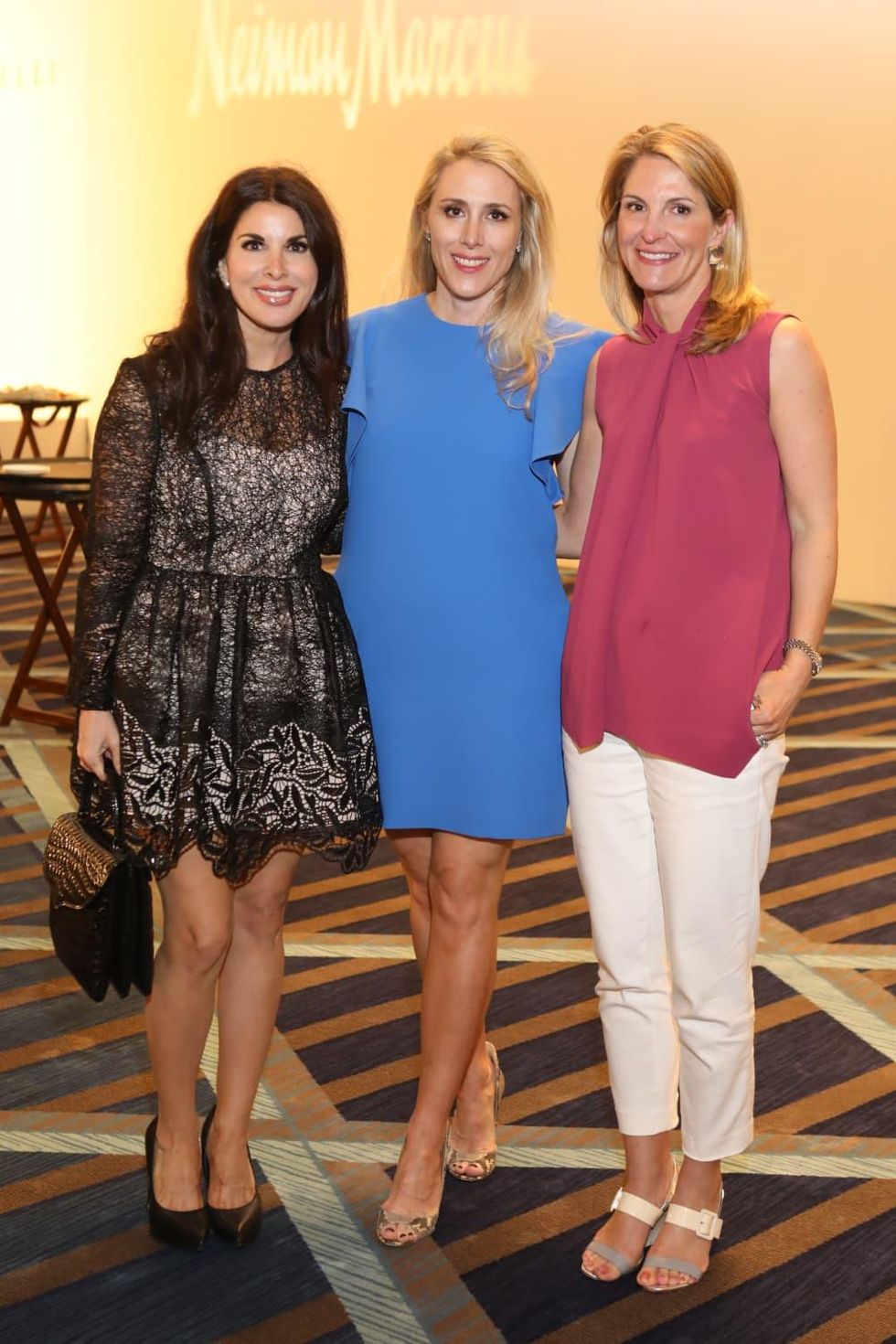 Alissa Maples, Christie Sullivan, Unidentified guest at Best Dressed Luncheon 2017