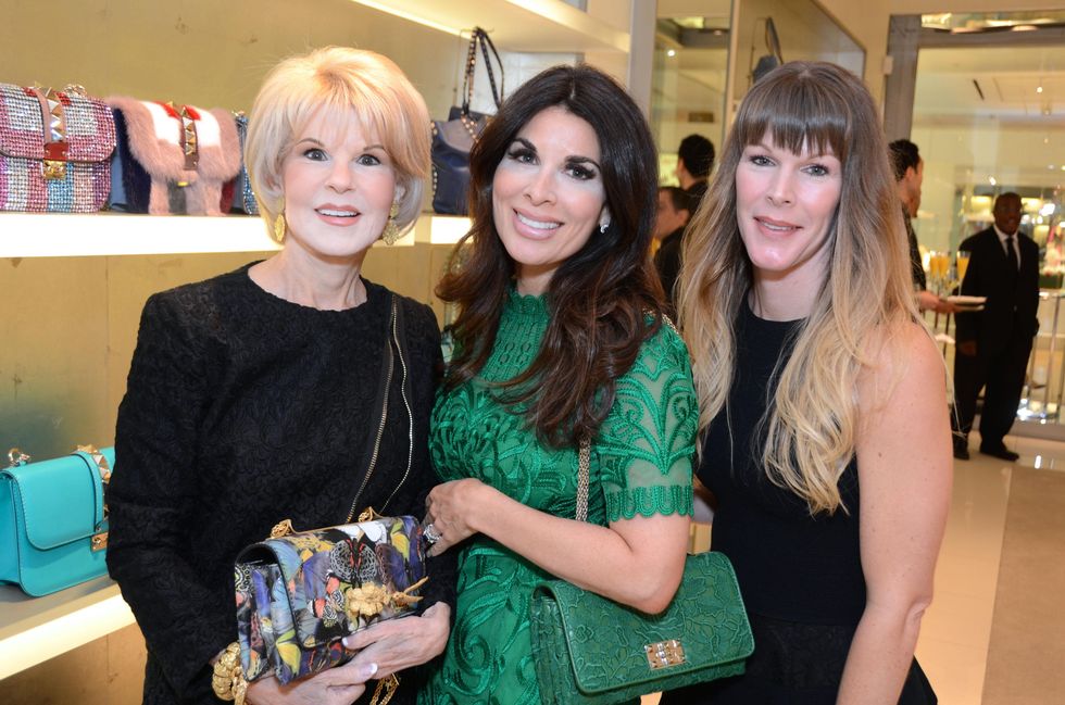 Alissa Maples, from left, Virginia Steppe and Sonya Shernak at the Una Notte in Italia lunch at Valentino September 2014