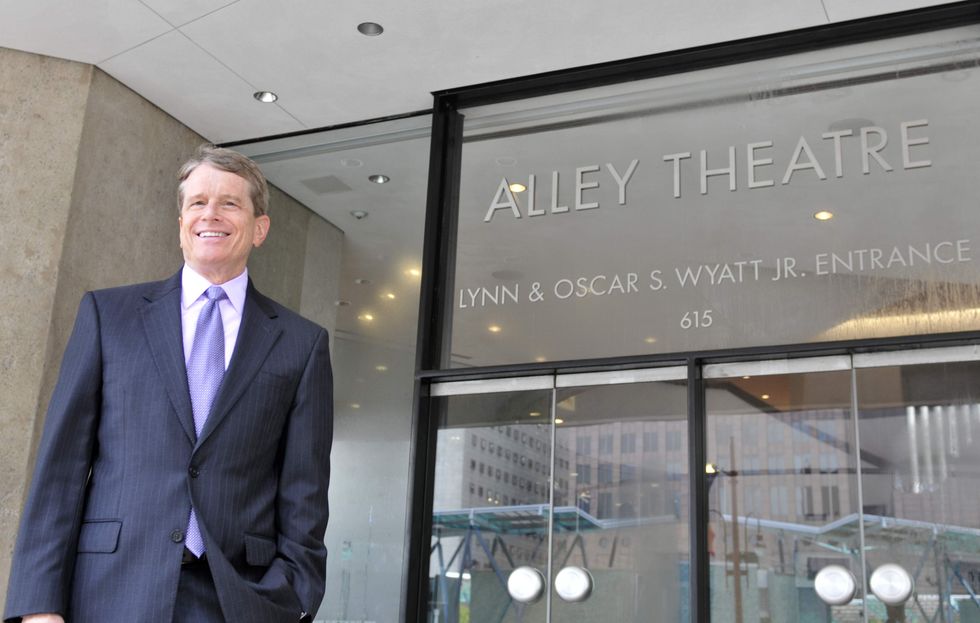Alley managing director Dean Gladden outside the theater's front door