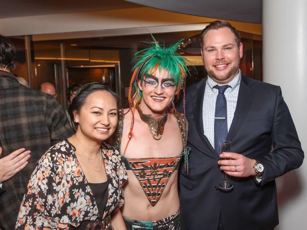 Alley Midsummer Night's Dream dinner, Unidentified guest, Luke Hamilton, Chris Lane