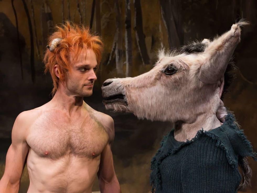 Alley Midsummer Night's Dream, Jay Sullivan as Puck and James Black as Bottom