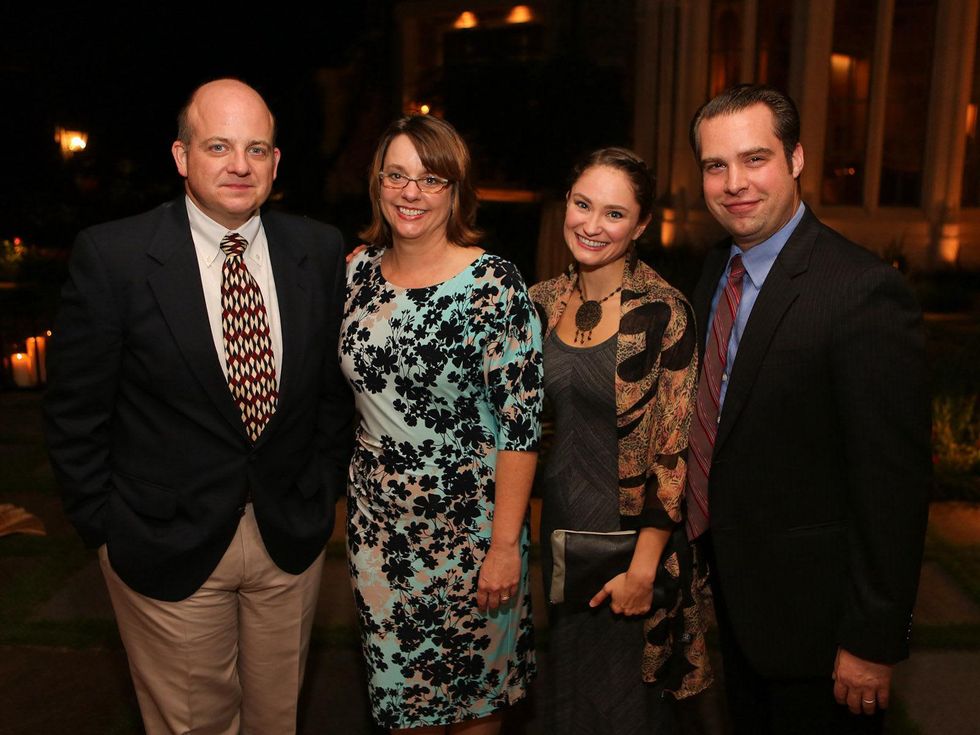 Alley Theatre Artists Dinner September 2013 Jeffrey Bean and Christa Bean, Emily Neves, Andrew Love