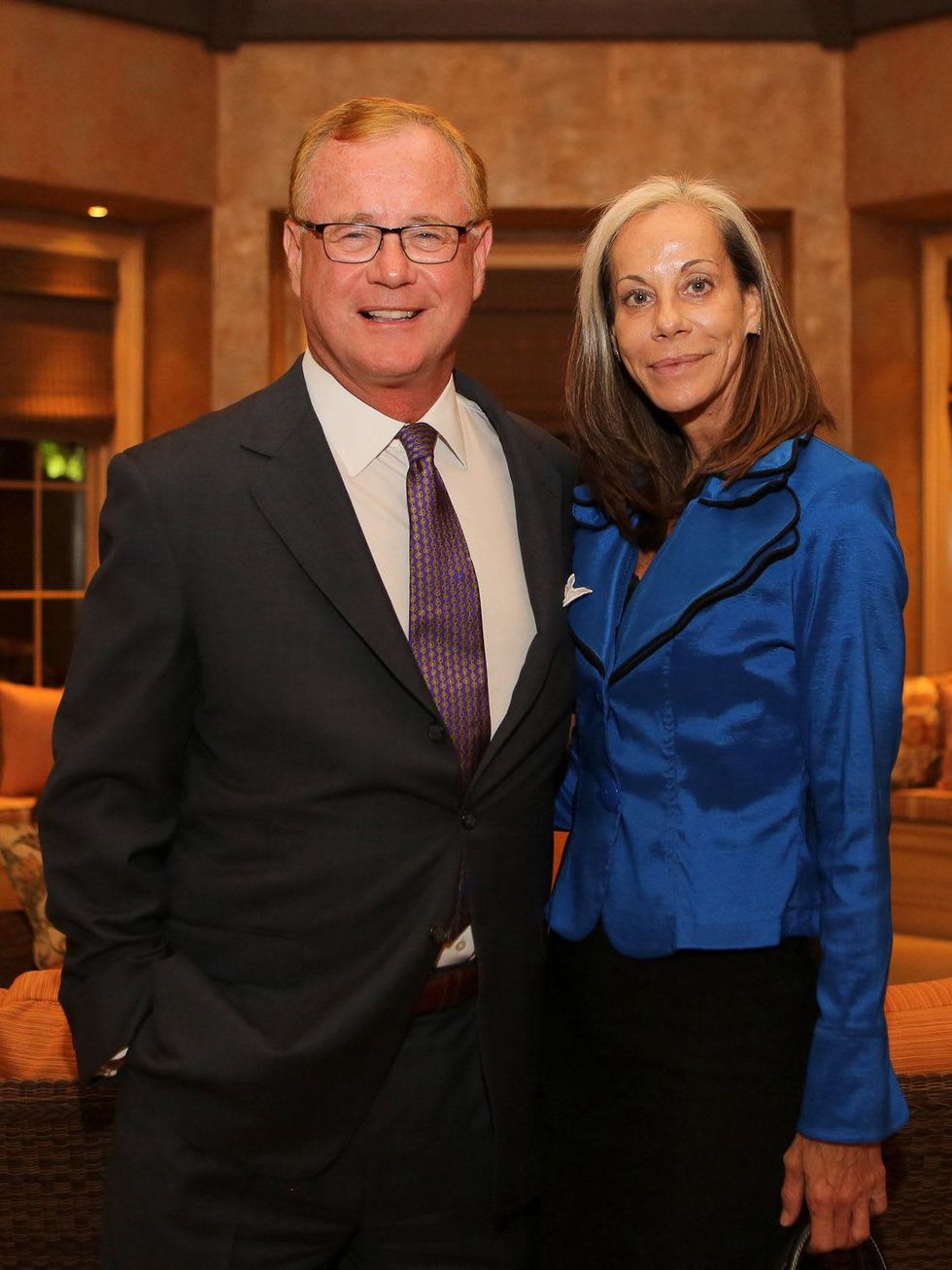 Alley Theatre Artists Dinner September 2013 Roger Aksamit, Lori Pinder