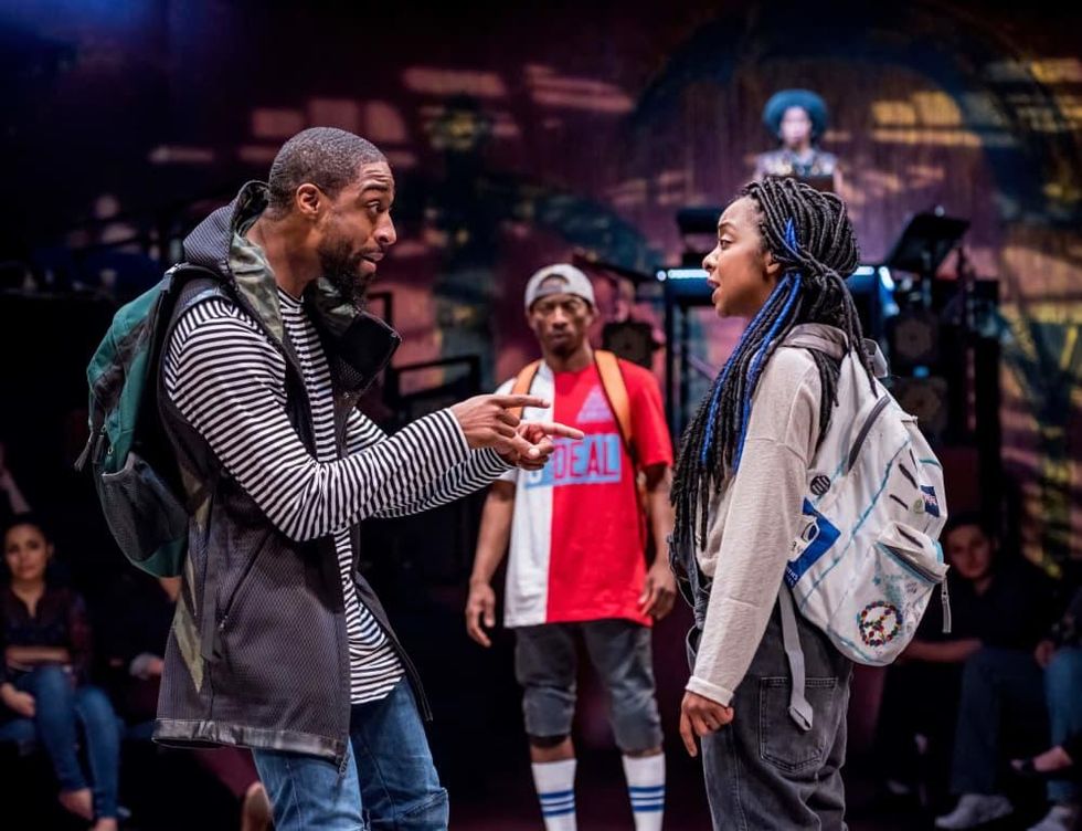 Alley Theatre's Syncing Ink, Nuri Hazzard, Elisha Lawson and Kara Young