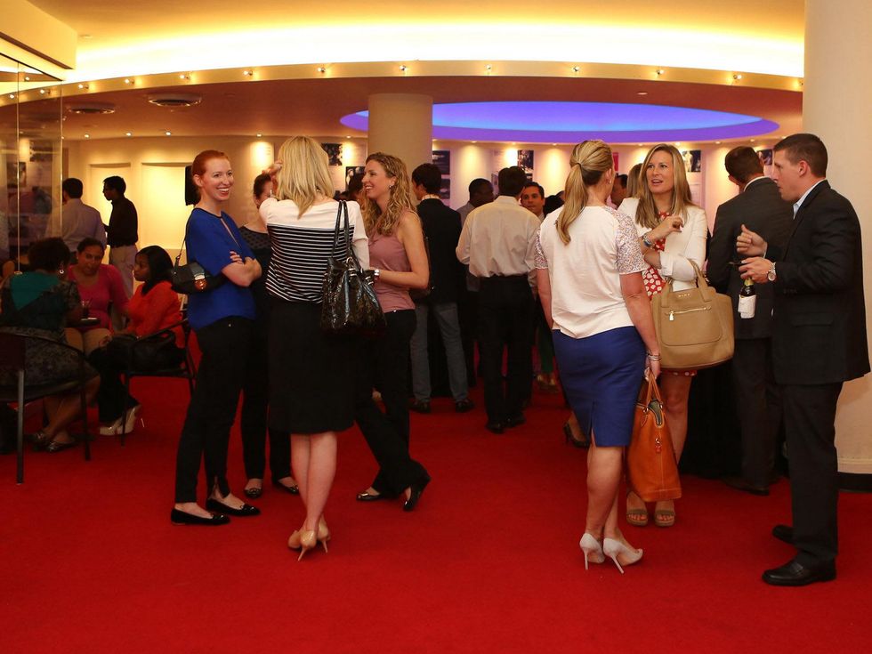Alley Theatre Young Professionals event July 2013 crowd venue