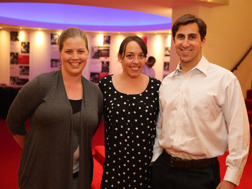 Alley Theatre Young Professionals event July 2013 Elizabeth Bannor, Courtney Webb, Jay Zeidman