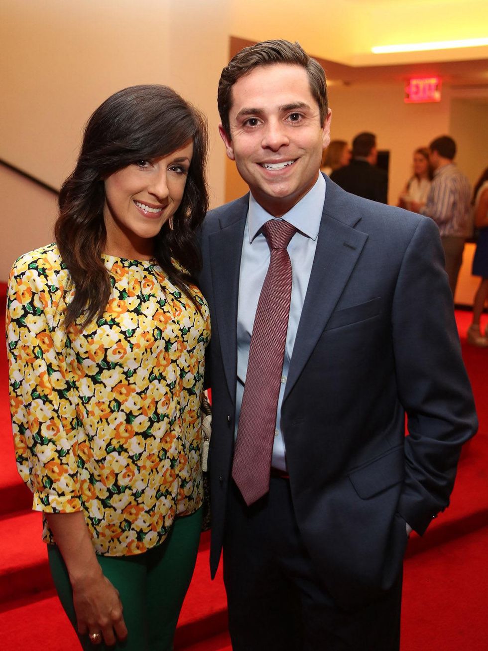 Alley Theatre Young Professionals event July 2013 Jennifer Graff, Marc Eichenbaum