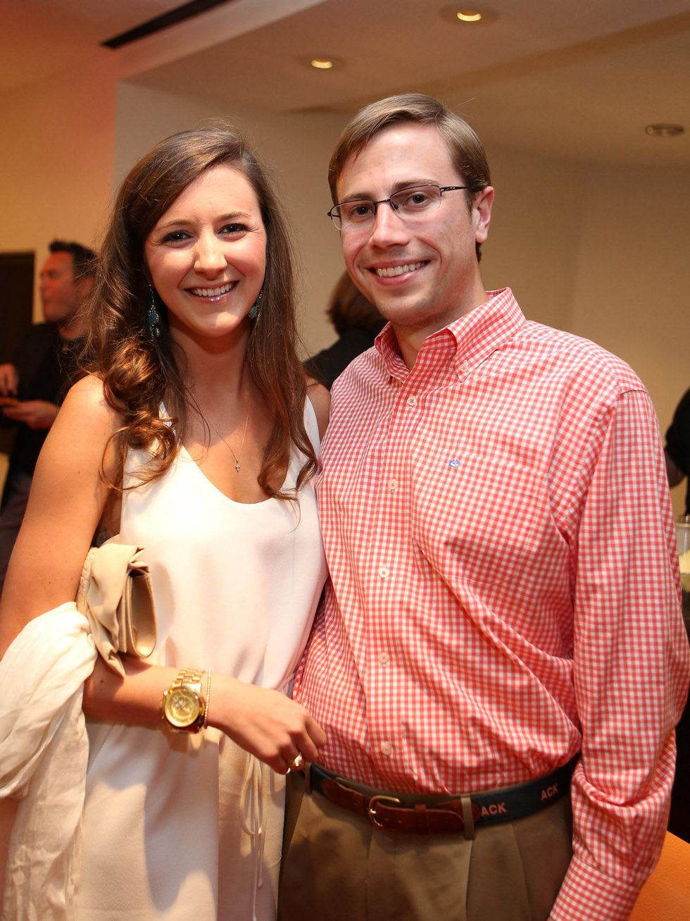 Alley Theatre Young Professionals event July 2013 Paige Benefield and Lexington May