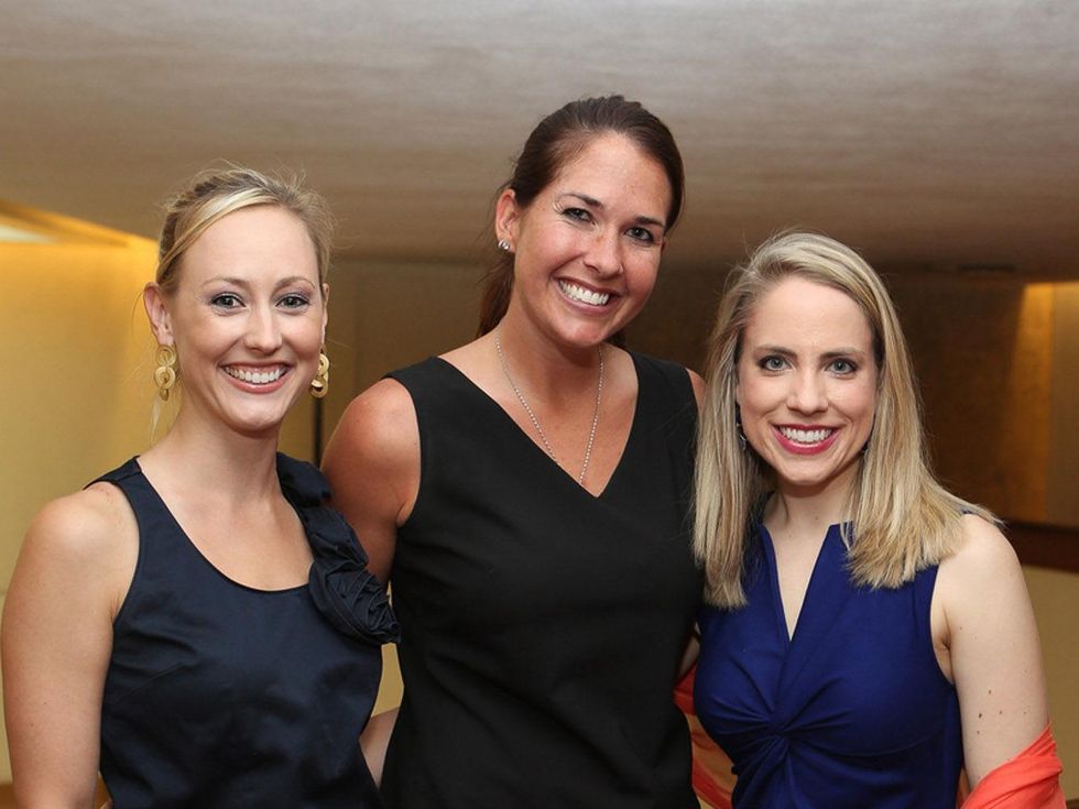 Alley Theatre Young Professionals Kick-Off June 2013 Katie Chachere, Jennie Simmons, Kristin Kruse