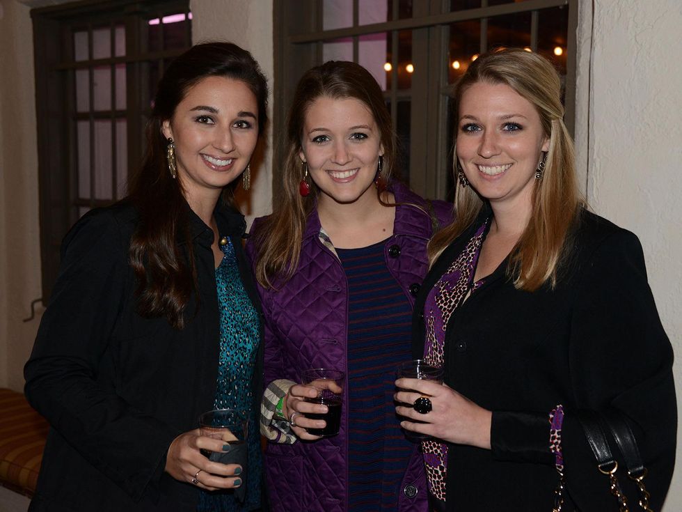 Allyson Camp, from left, Maricarolyn Stith and Christina Stith at the Hermann Park Conservancy's Urban Green event November 2014