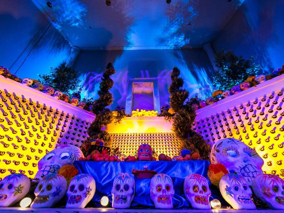 Death this chic crowd at the Orange Show's ghoulish gala