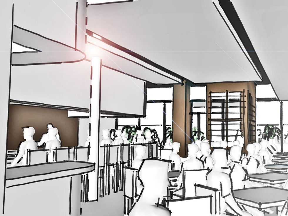 Amalfi Ristorante Italiano & Bar February 2014 interior rendering
