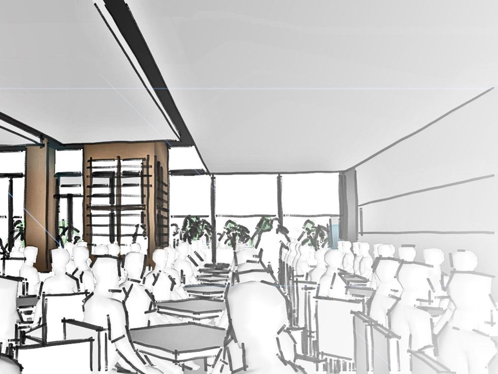 Amalfi Ristorante Italiano & Bar February 2014 interior rendering