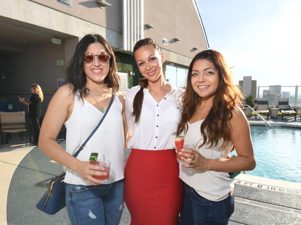 Amanda Pena, Adileh Kassai, Farrah Akhtar at Sabores chef party